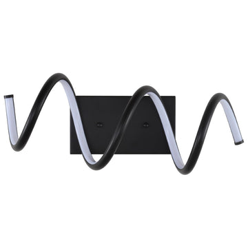 Scribble 7" Modern Metal Integrated LED Vanity Light Sconce - JONATHAN Y